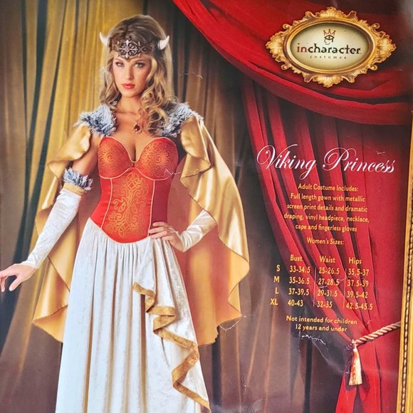 Elite in Character Women's Viking Princess Costume - Small - HALLOWEEN - Picture 1 of 6